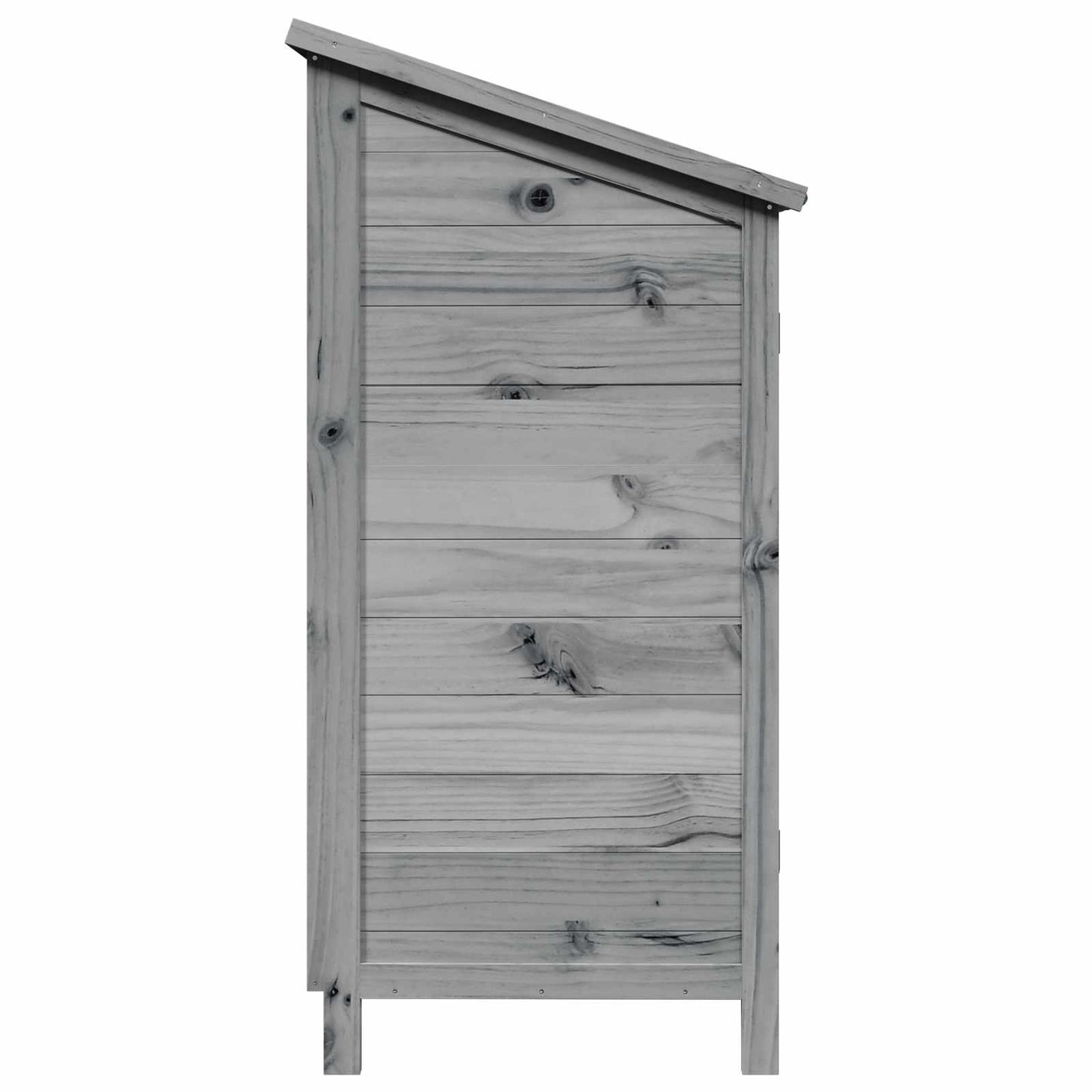 Gartenschuppen Grau 59 x 56 x 113,5 cm Massivholz aus Fichte