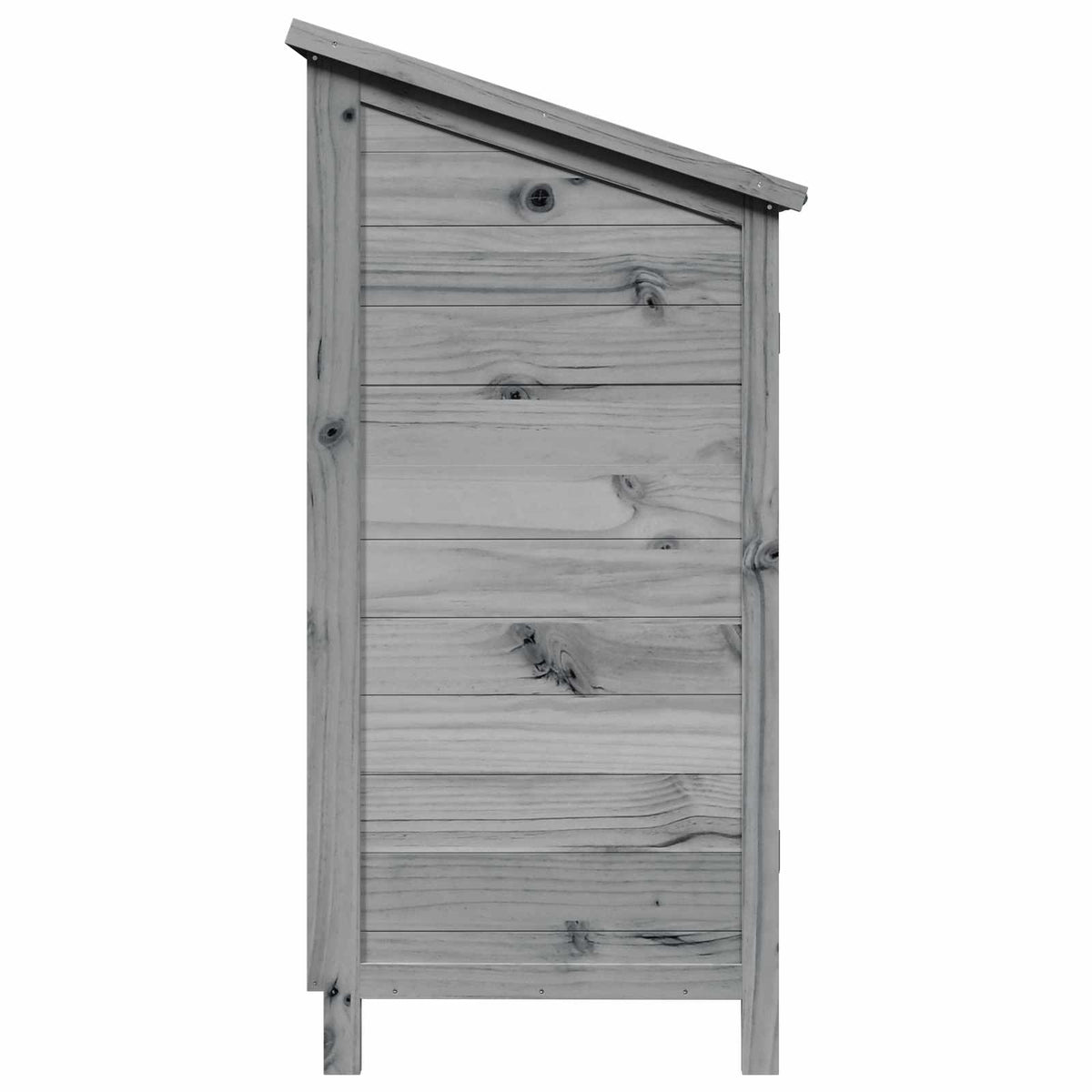 Gartenschuppen Grau 59,5 x 56 x 113,5 cm Massivholz aus Fichte