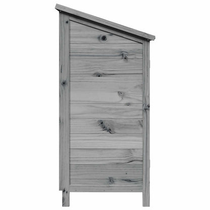 Gartenschuppen Grau 59,5 x 56 x 113,5 cm Massivholz aus Fichte