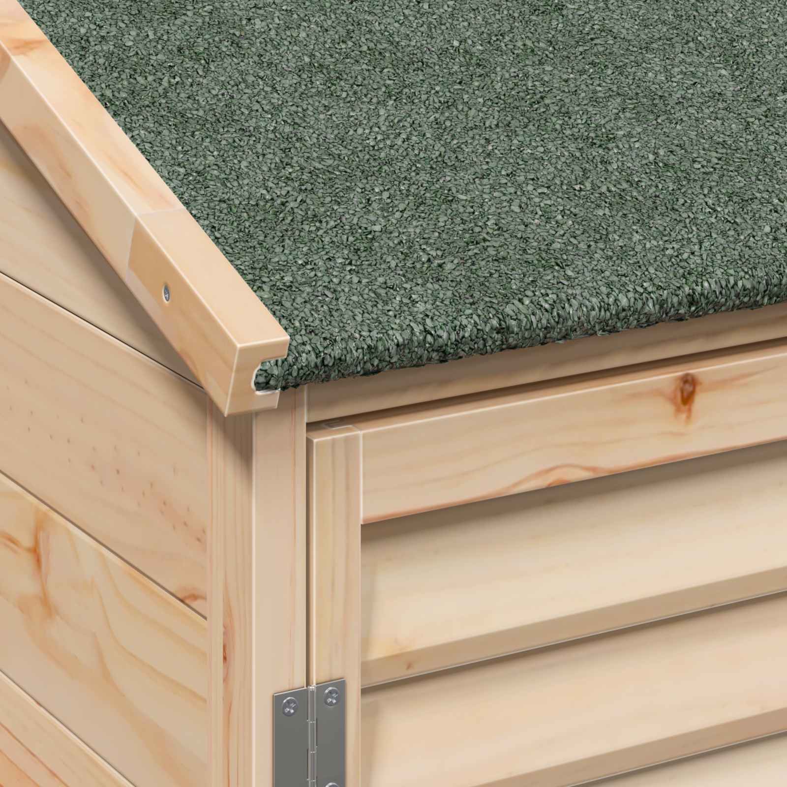 Gartenschuppen Natur 106 x 56 x 113,5 cm Massivholz aus Fichte