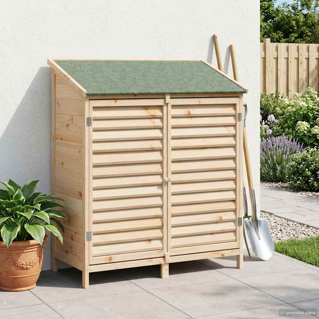 Gartenschuppen Natur 106 x 56 x 113,5 cm Massivholz aus Fichte