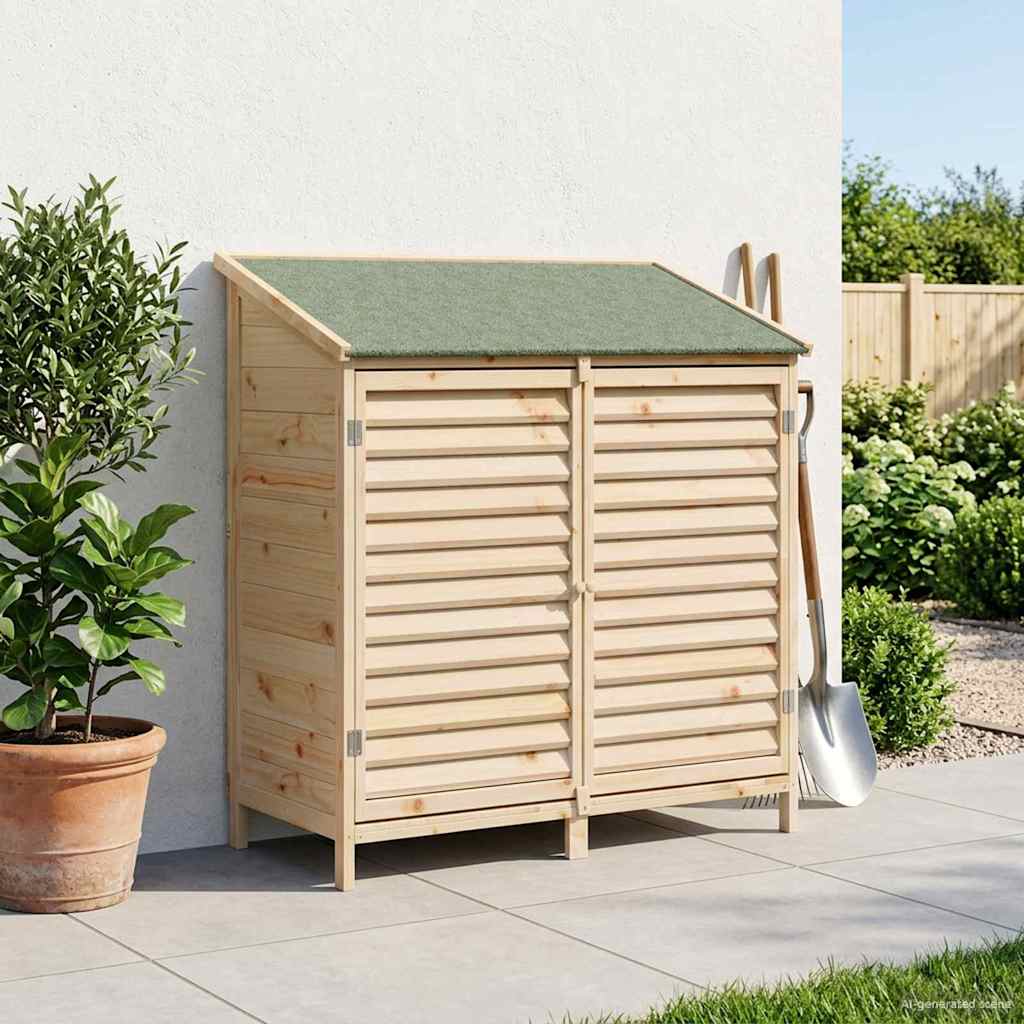 Gartenschuppen Natur 106 x 56 x 113,5 cm Massivholz aus Fichte