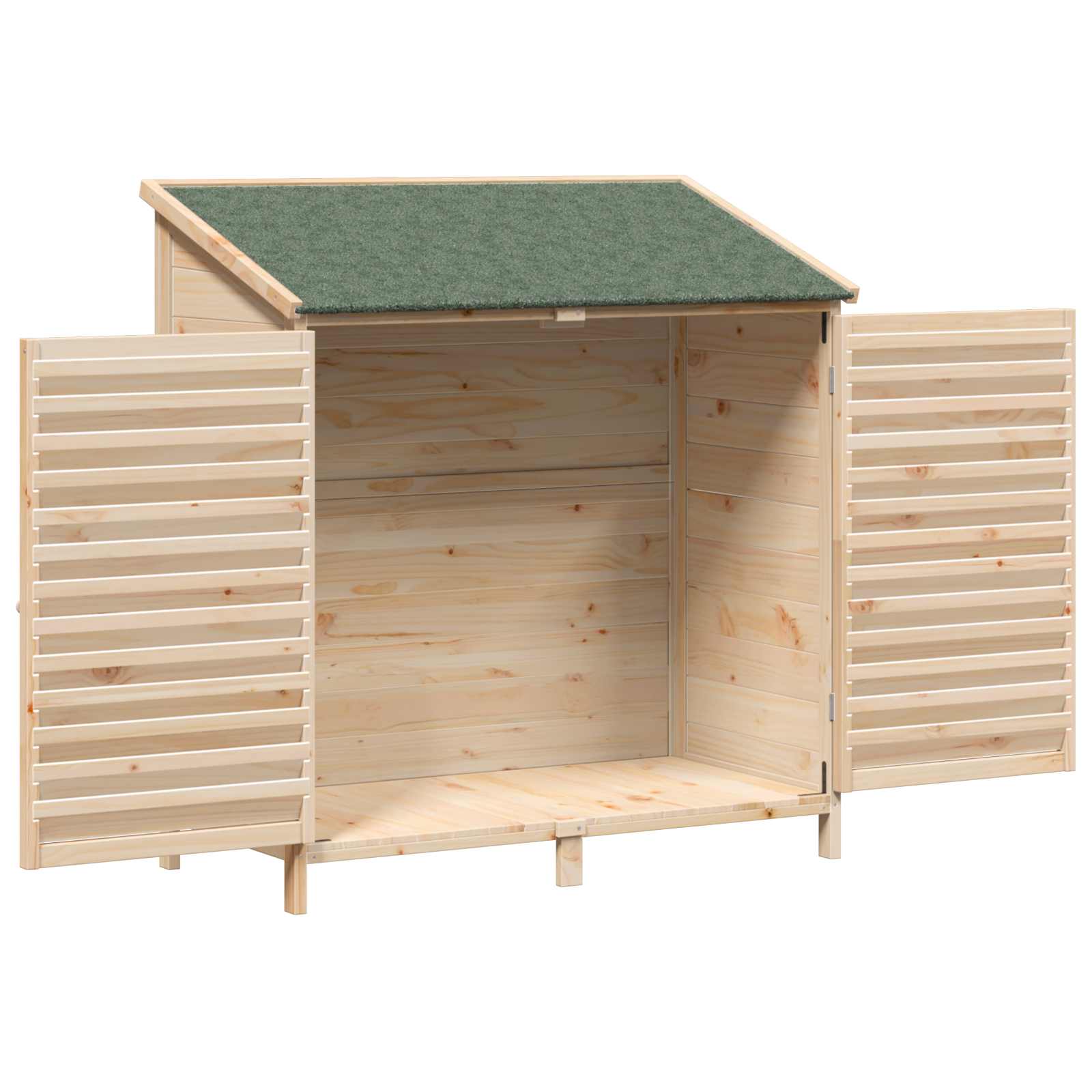 Gartenschuppen Natur 106 x 56 x 113,5 cm Massivholz aus Fichte