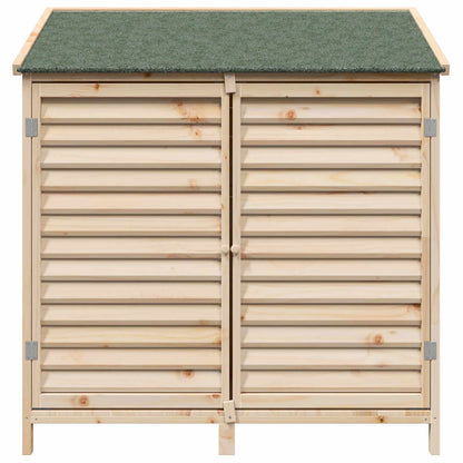 Gartenschuppen Natur 106 x 56 x 113,5 cm Massivholz aus Fichte