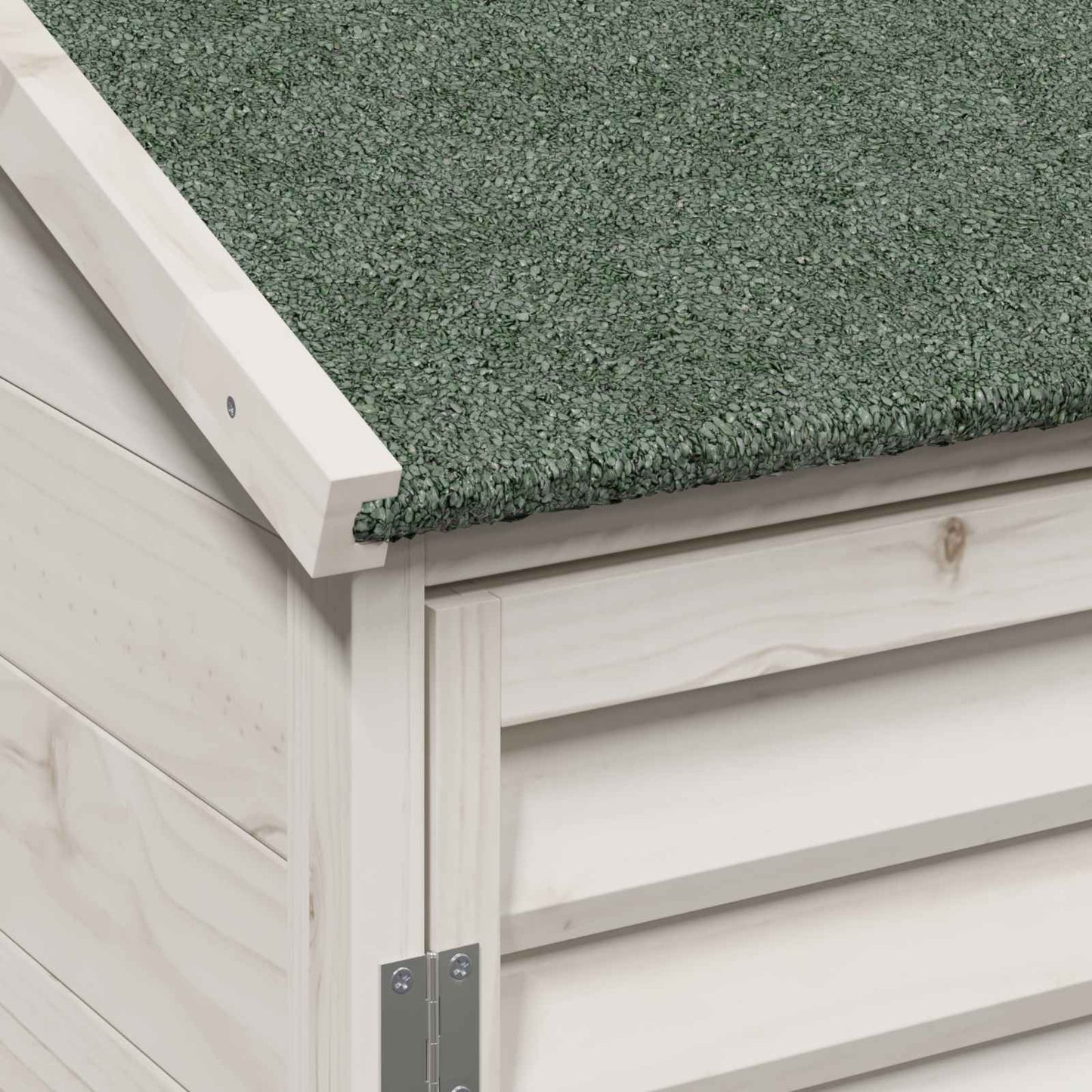 Gartenschuppen Weiß 106 x 56 x 113,5 cm Massivholz aus Fichte
