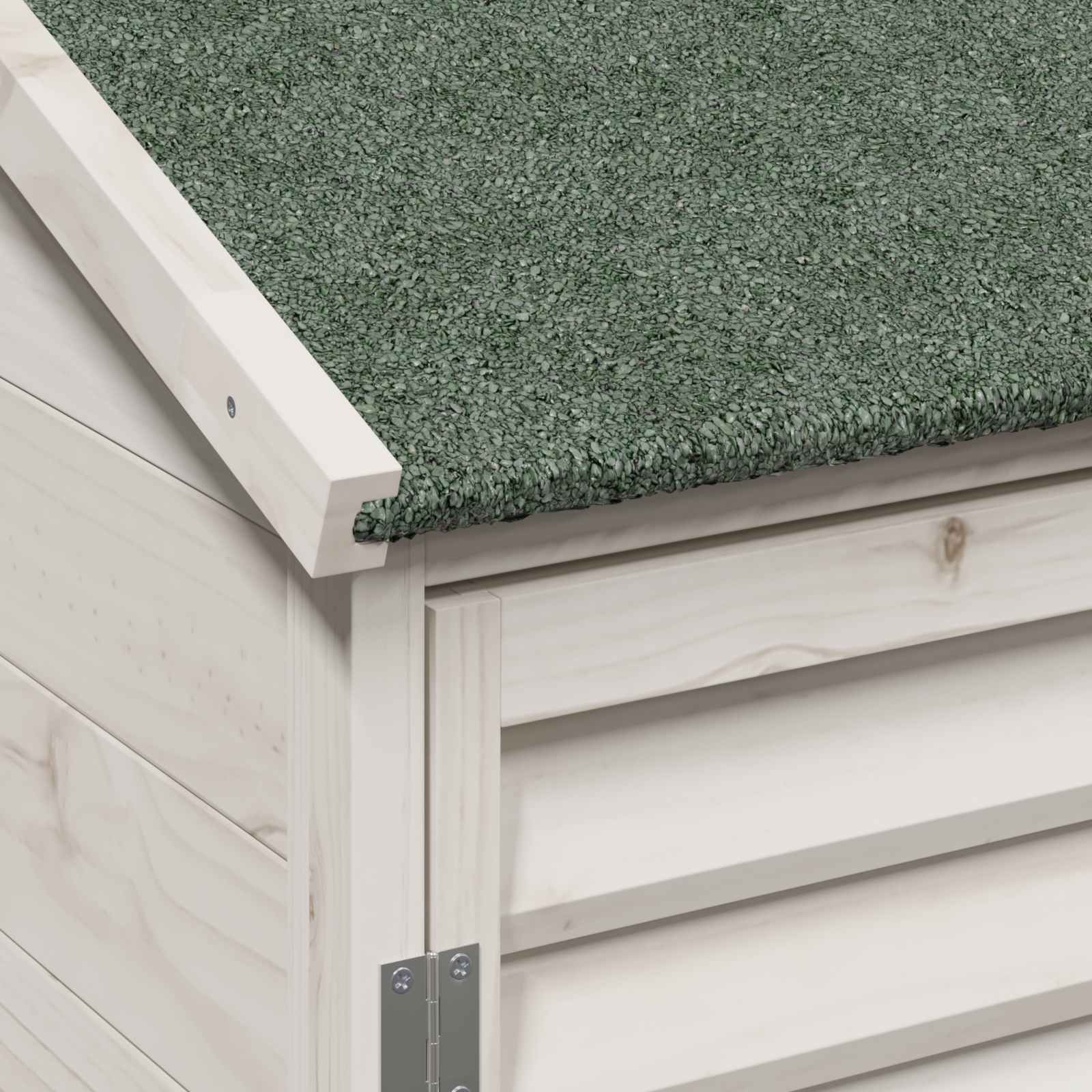 Gartenschuppen Weiß 106 x 56 x 113,5 cm Massivholz aus Fichte