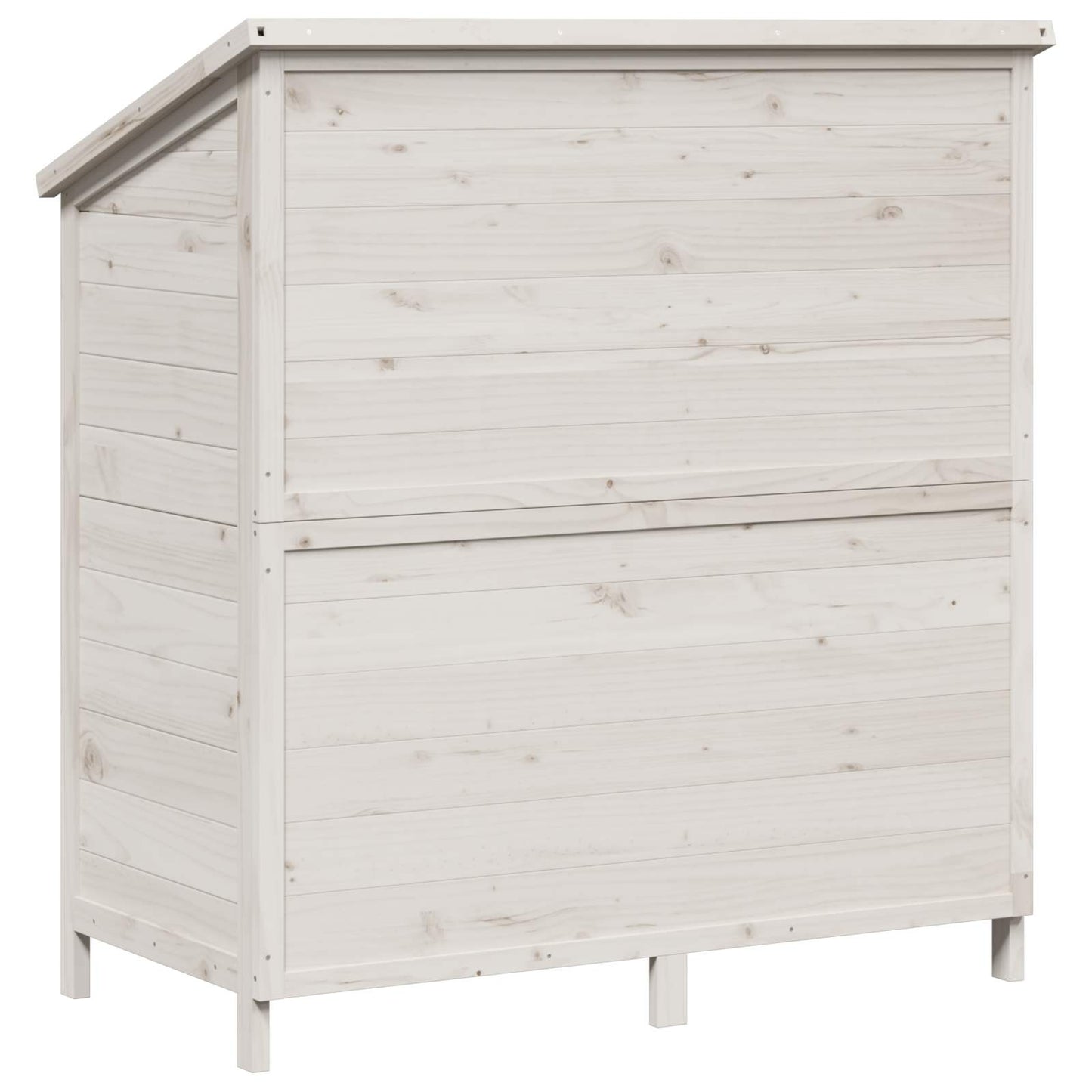 Gartenschuppen Weiß 106 x 56 x 113,5 cm Massivholz aus Fichte