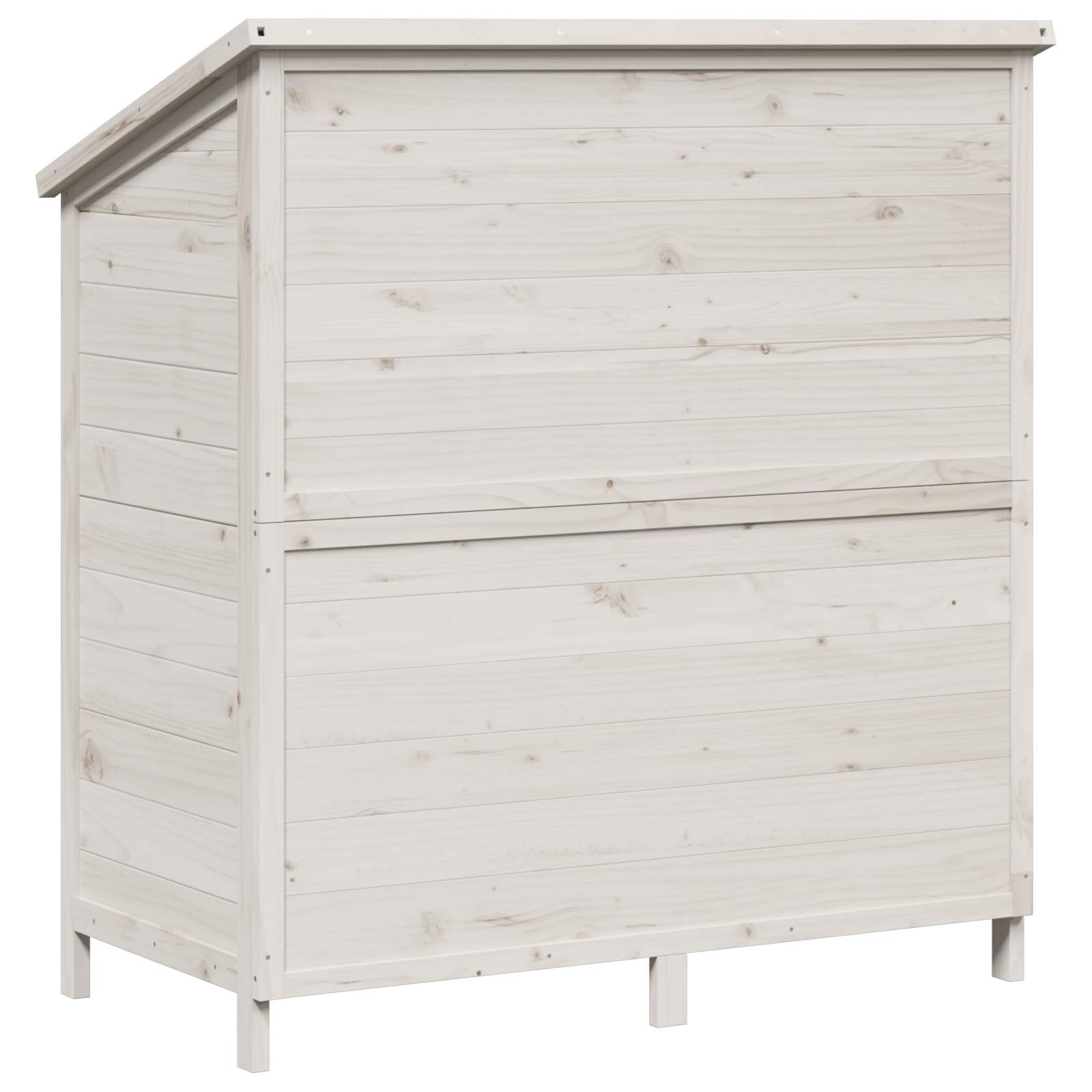 Gartenschuppen Weiß 106 x 56 x 113,5 cm Massivholz aus Fichte