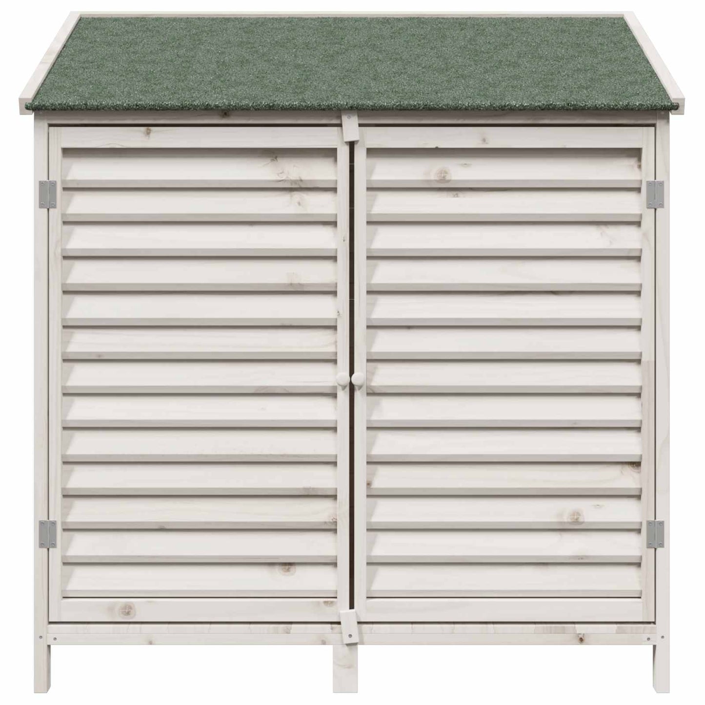 Gartenschuppen Weiß 106 x 56 x 113,5 cm Massivholz aus Fichte