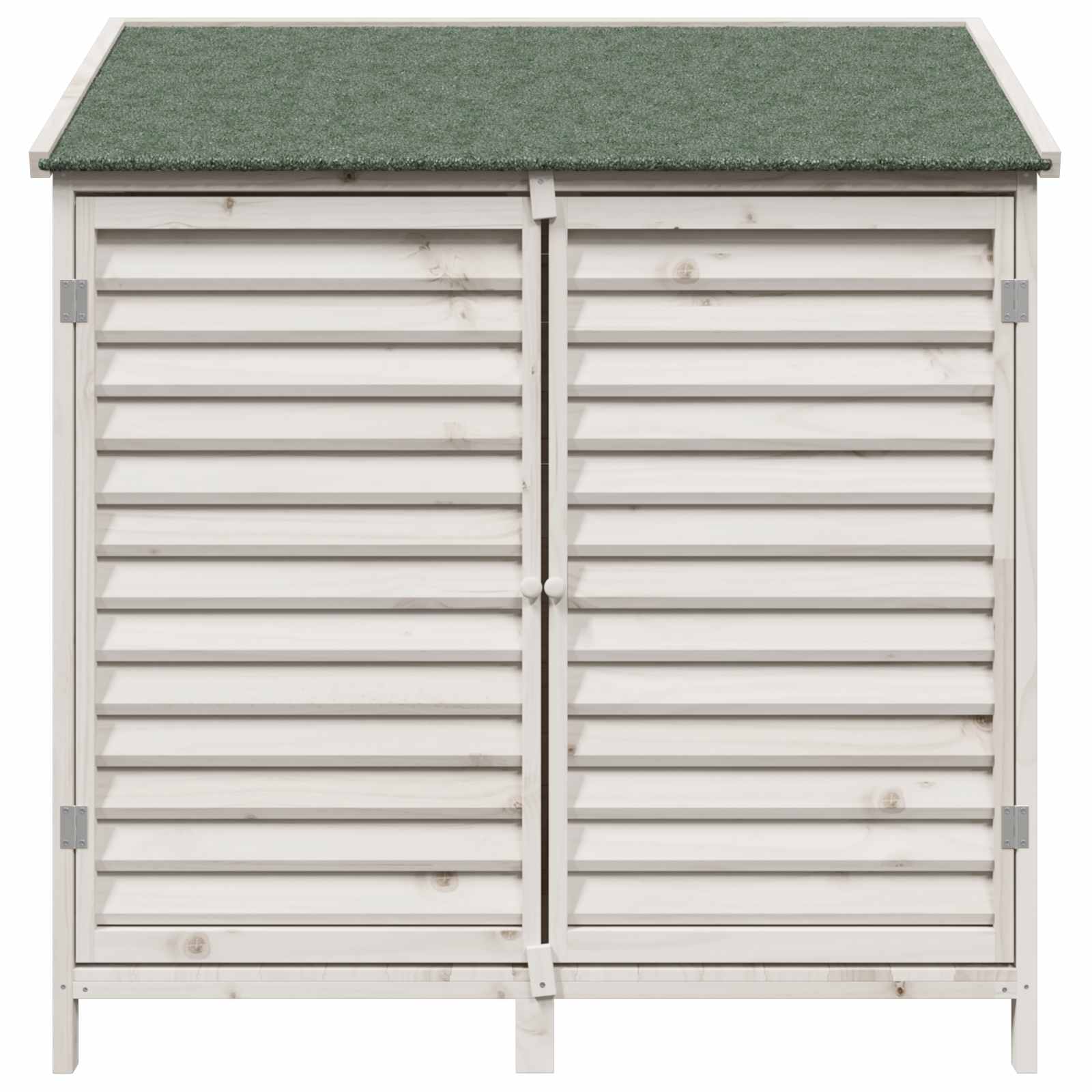 Gartenschuppen Weiß 106 x 56 x 113,5 cm Massivholz aus Fichte