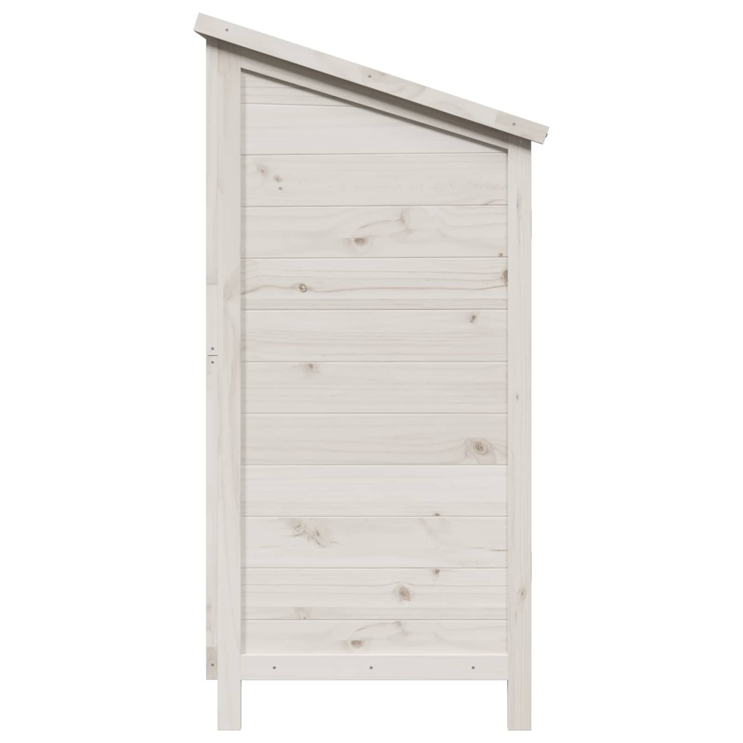 Gartenschuppen Weiß 106 x 56 x 113,5 cm Massivholz aus Fichte