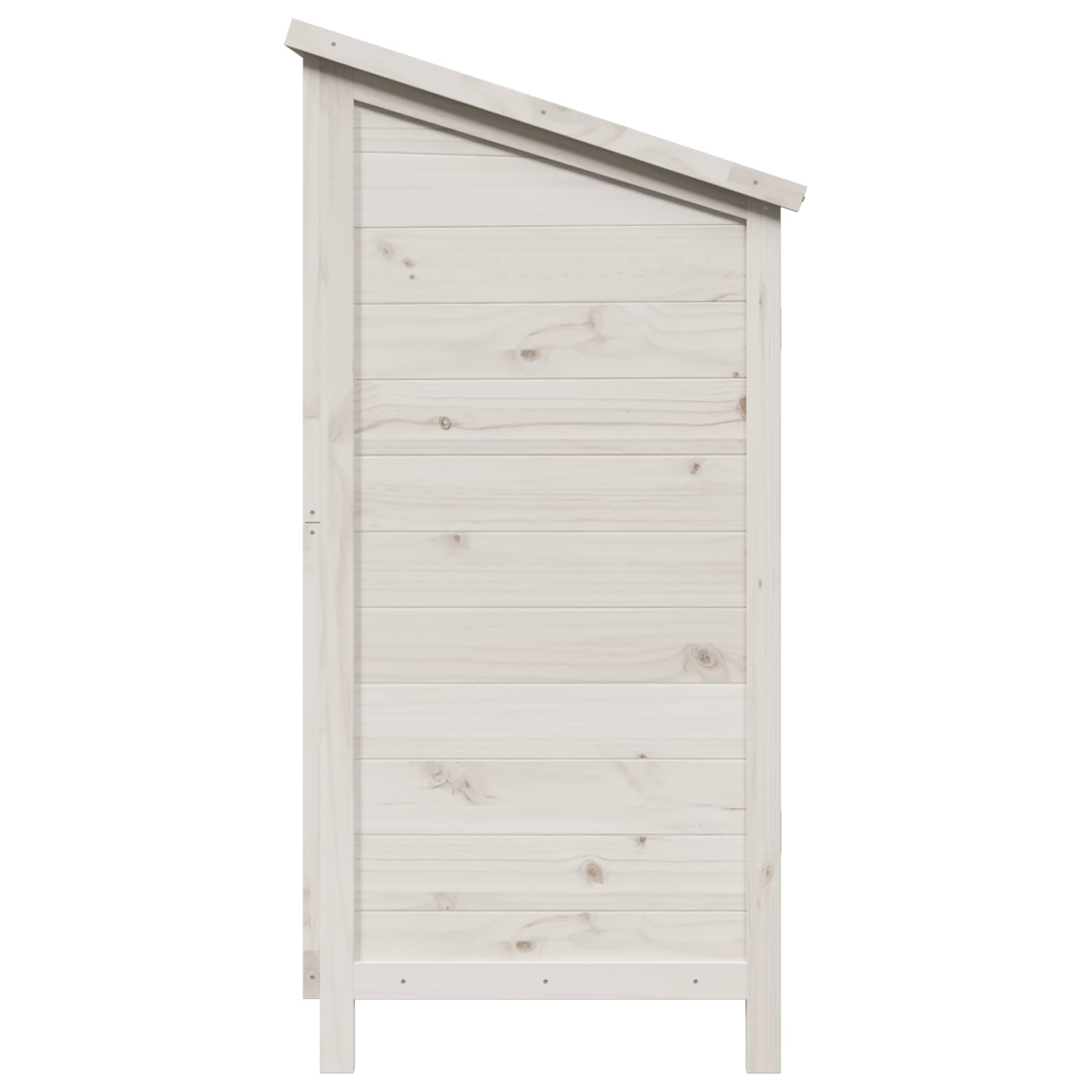 Gartenschuppen Weiß 106 x 56 x 113,5 cm Massivholz aus Fichte