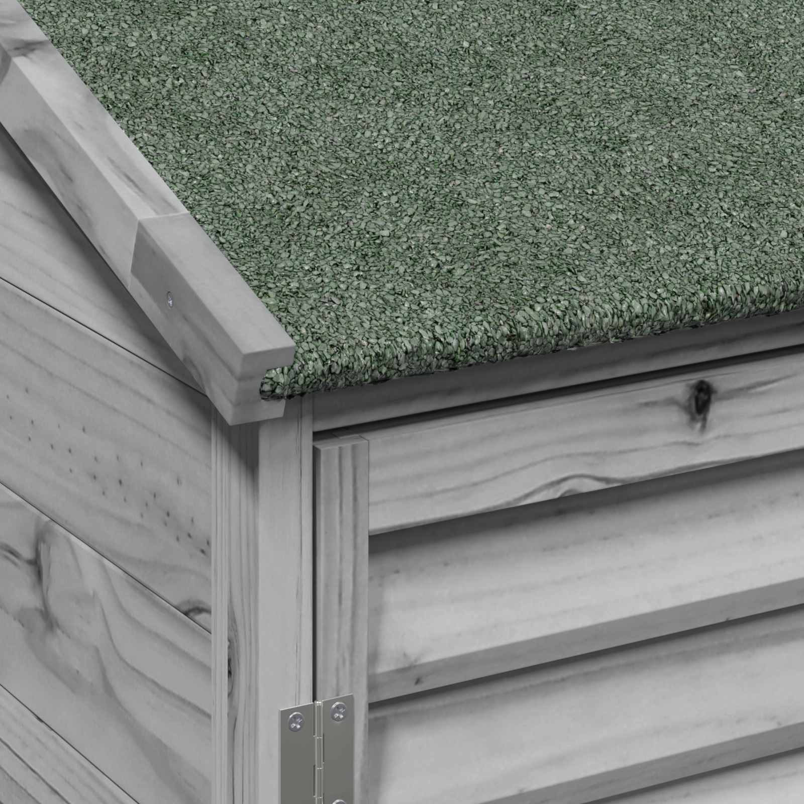Gartenschuppen Grau 106 x 56 x 113,5 cm Massivholz aus Fichte