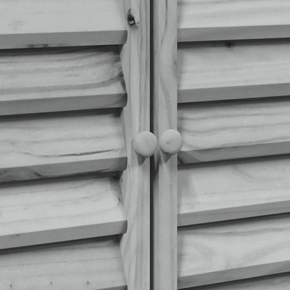 Gartenschuppen Grau 106 x 56 x 113,5 cm Massivholz aus Fichte