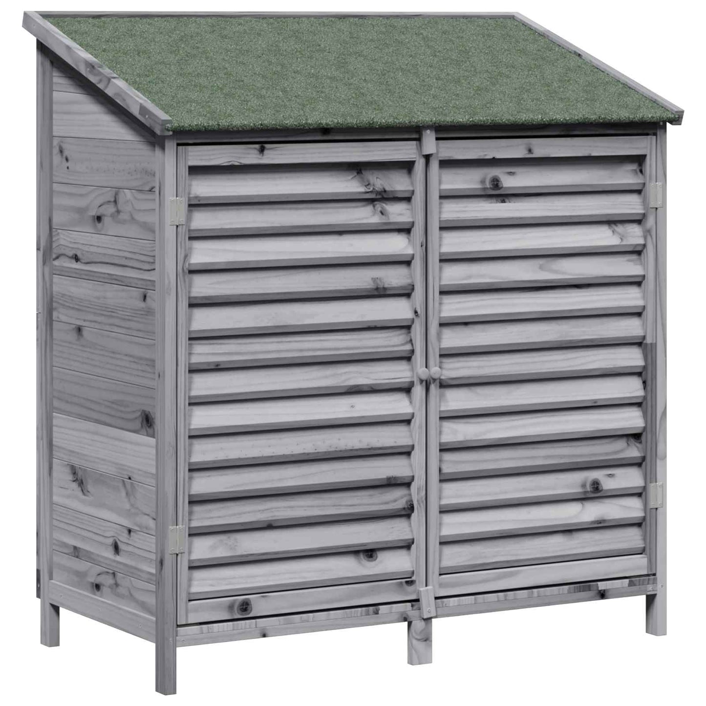 Gartenschuppen Grau 106 x 56 x 113,5 cm Massivholz aus Fichte