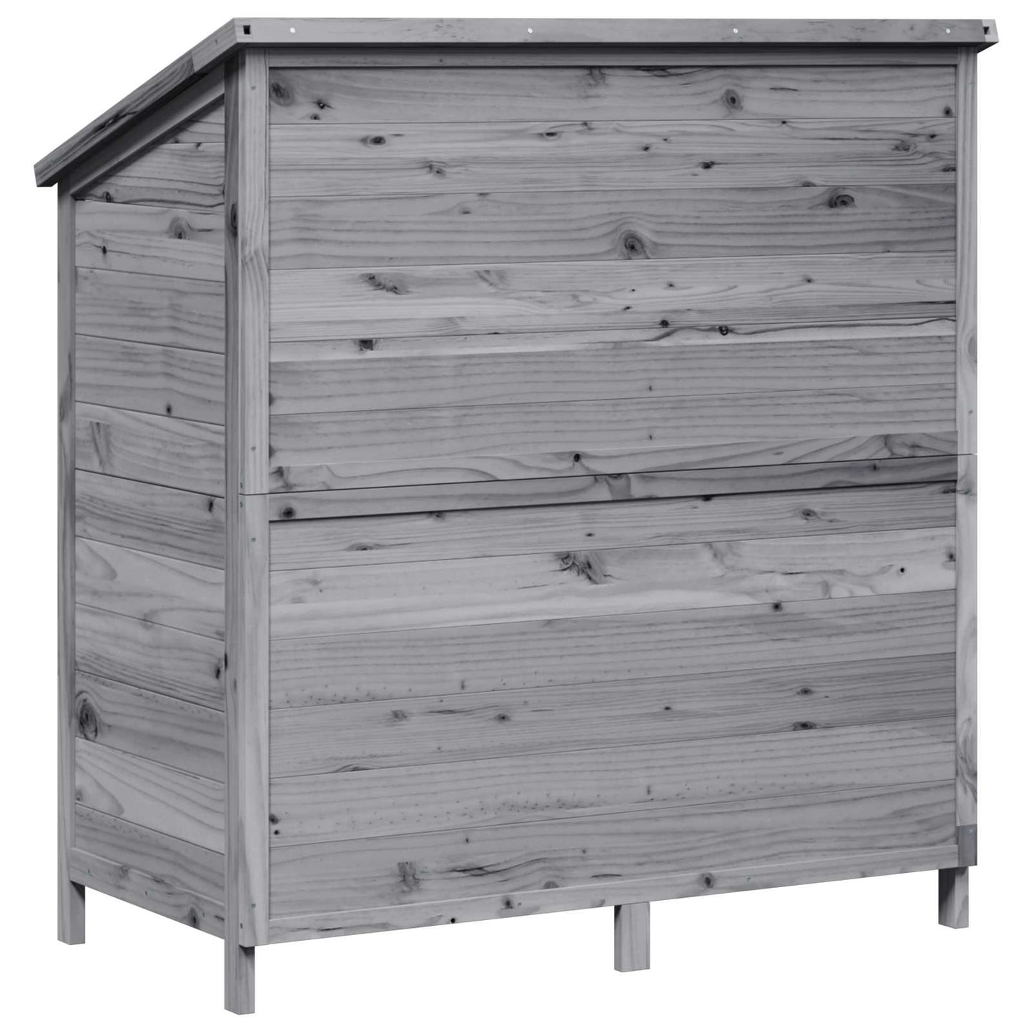 Gartenschuppen Grau 106 x 56 x 113,5 cm Massivholz aus Fichte