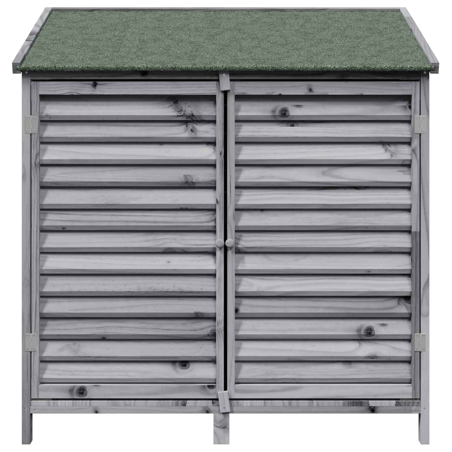 Gartenschuppen Grau 106 x 56 x 113,5 cm Massivholz aus Fichte