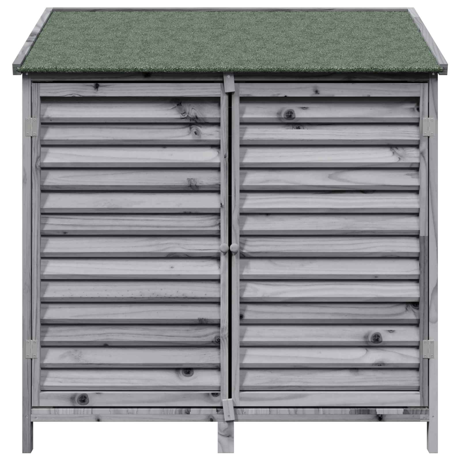 Gartenschuppen Grau 106 x 56 x 113,5 cm Massivholz aus Fichte