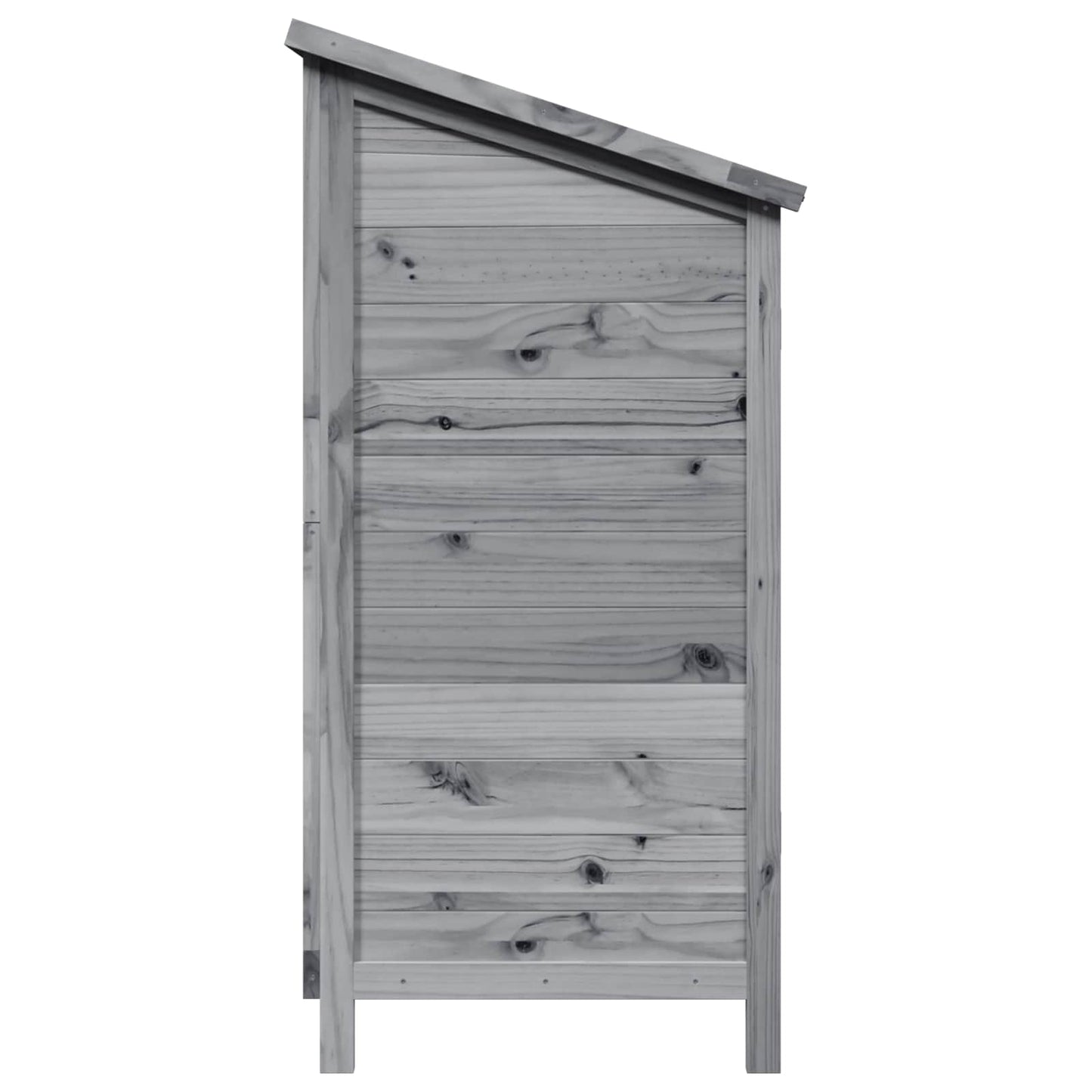 Gartenschuppen Grau 106 x 56 x 113,5 cm Massivholz aus Fichte