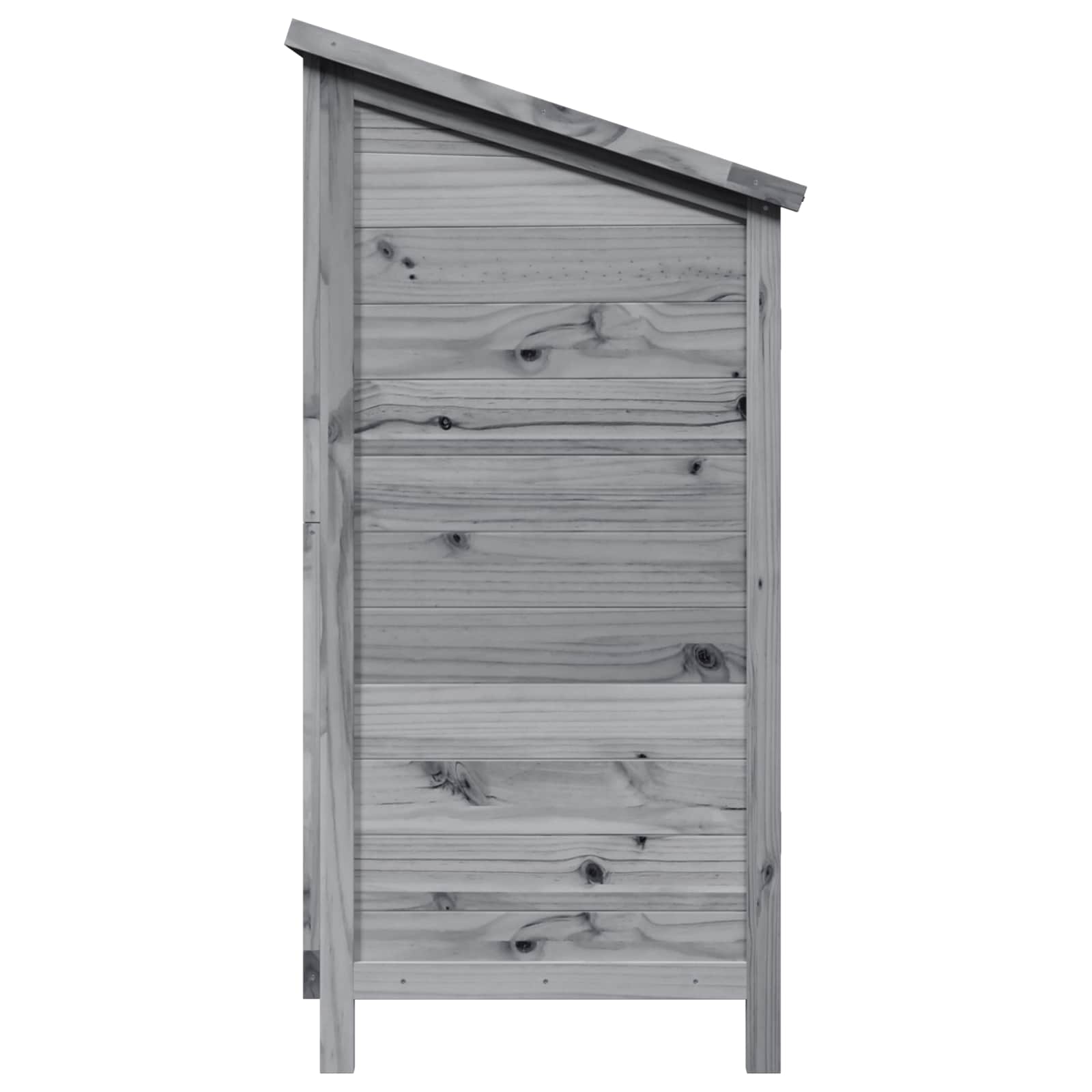 Gartenschuppen Grau 106 x 56 x 113,5 cm Massivholz aus Fichte
