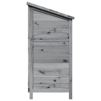 Gartenschuppen Grau 106 x 56 x 113,5 cm Massivholz aus Fichte