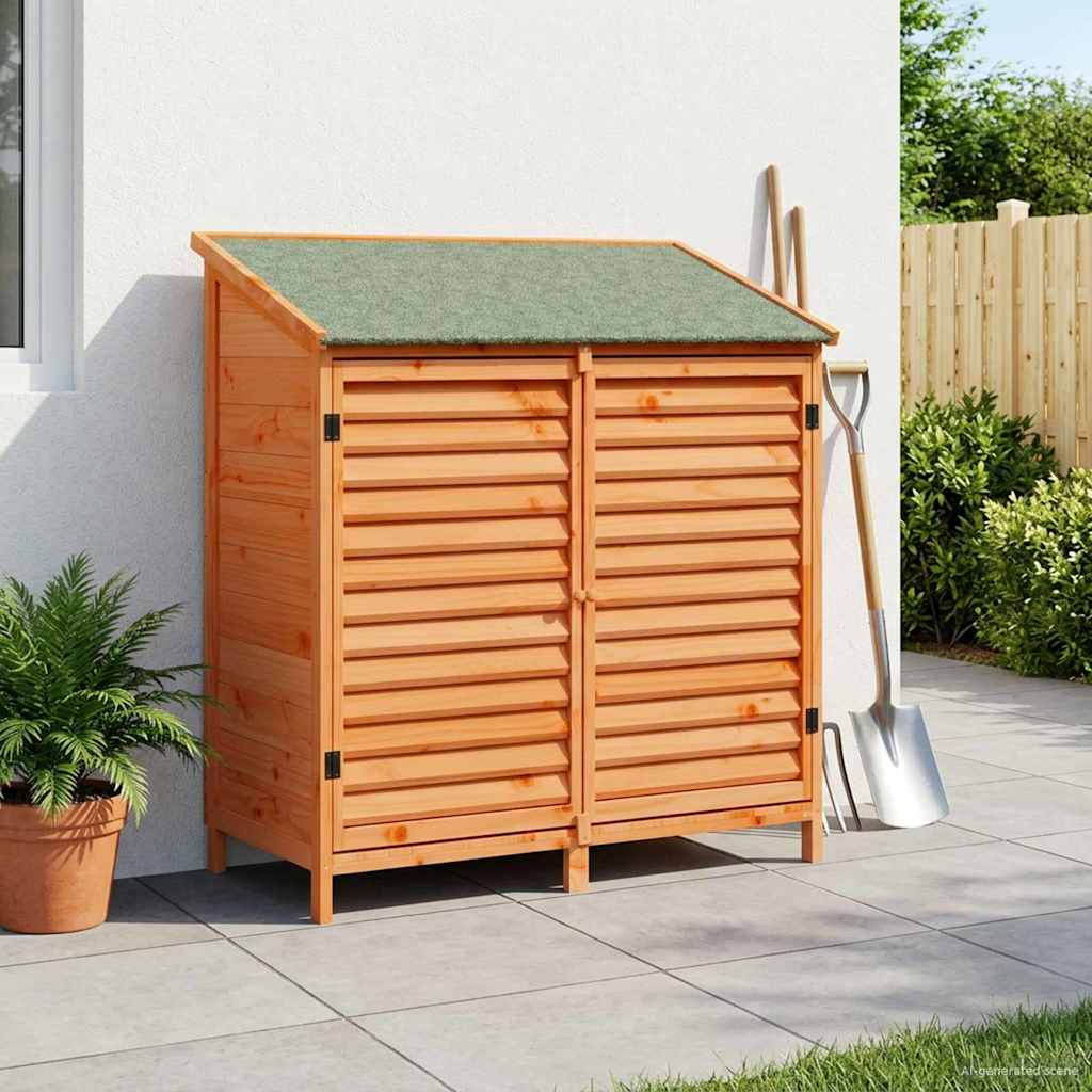 Gartenschuppen Braun 106 x 56 x 113,5 cm Massivholz aus Fichte