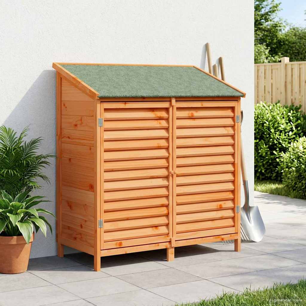Gartenschuppen Braun 106 x 56 x 113,5 cm Massivholz aus Fichte