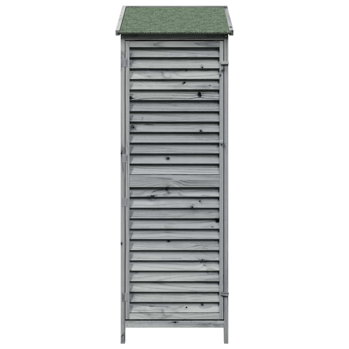 Gartenschuppen Grau 59,5 x 56 x 176,5 cm Massivholz aus Fichte