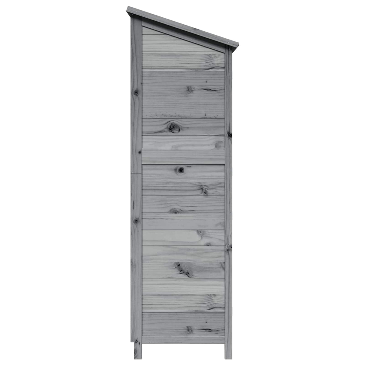 Gartenschuppen Grau 59,5 x 56 x 176,5 cm Massivholz aus Fichte