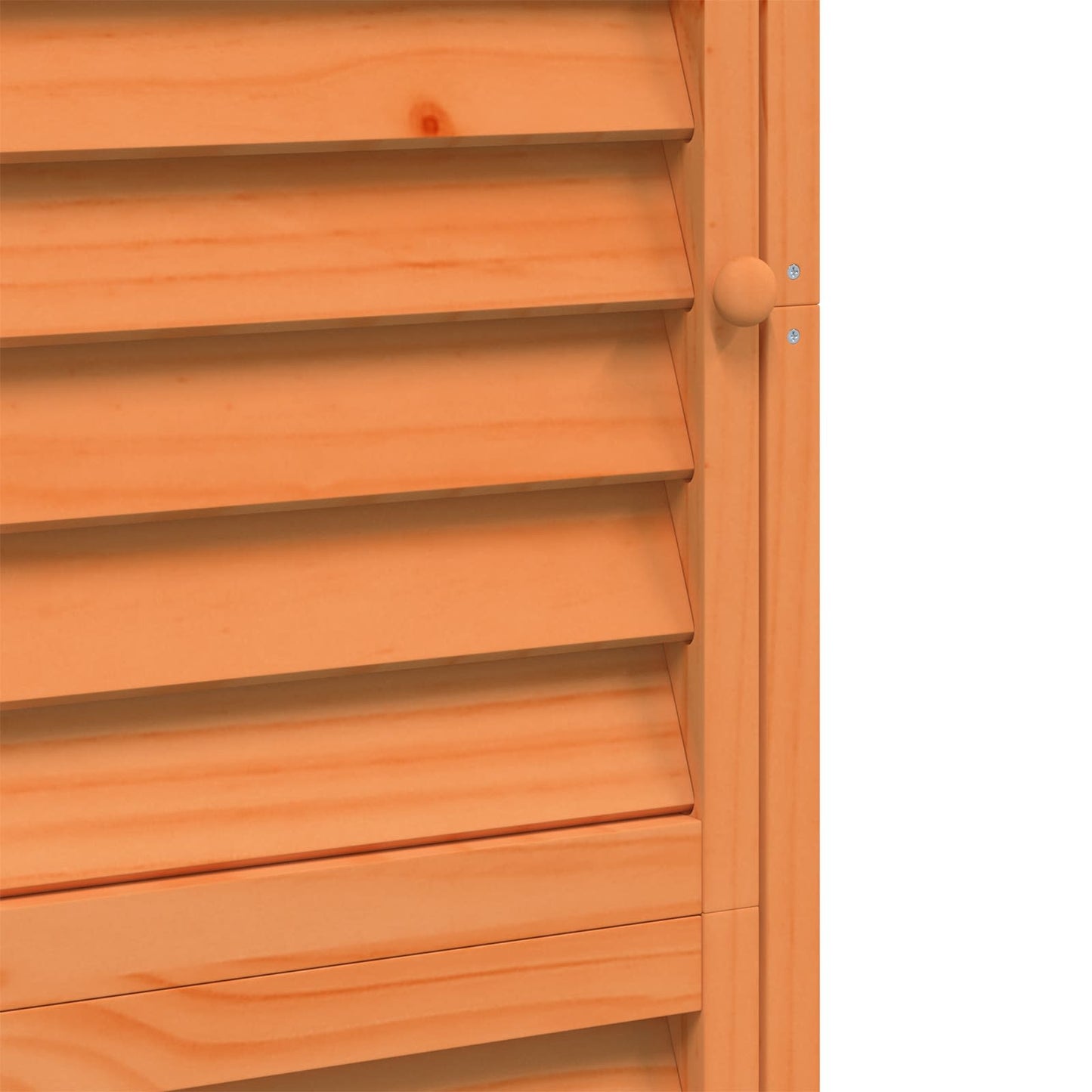Gartenschuppen Braun 59 x 56 x 176 cm Massivholz aus Fichte