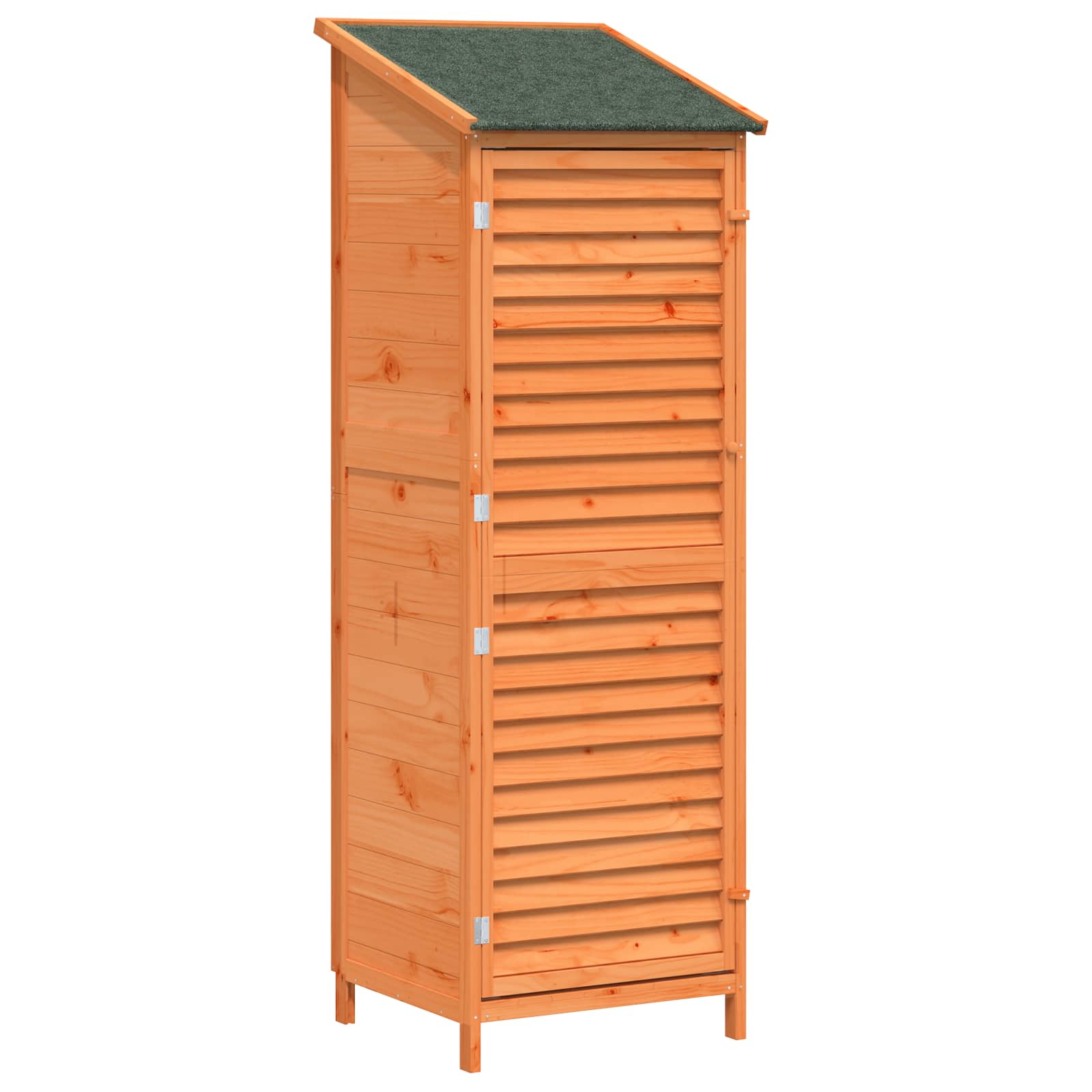 Gartenschuppen Braun 59 x 56 x 176 cm Massivholz aus Fichte
