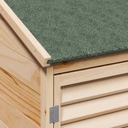Gartenschuppen Natur 106 x 56 x 176,5 cm Massivholz aus Fichte