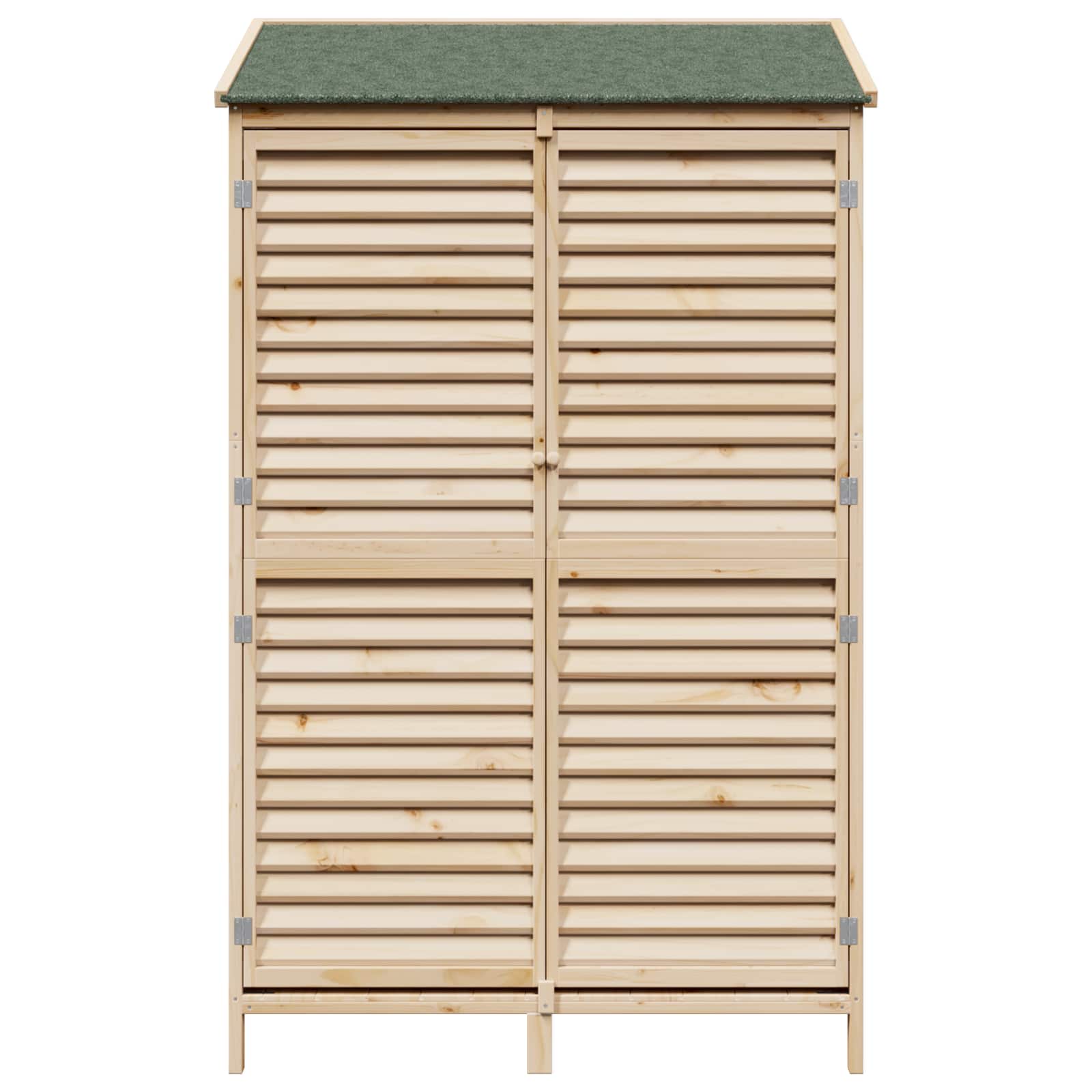 Gartenschuppen Natur 106 x 56 x 176,5 cm Massivholz aus Fichte