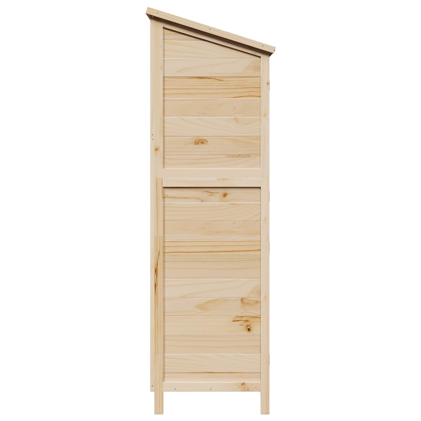 Gartenschuppen Natur 106 x 56 x 176,5 cm Massivholz aus Fichte
