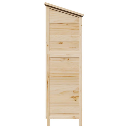 Gartenschuppen Natur 106 x 56 x 176,5 cm Massivholz aus Fichte