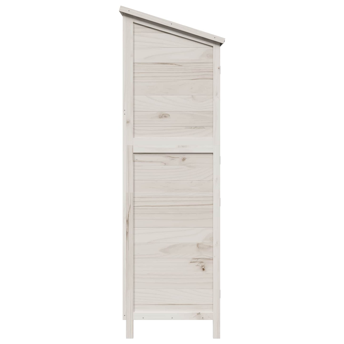 Gartenschuppen Weiß 106 x 56 x 176,5 cm Massivholz aus Fichte