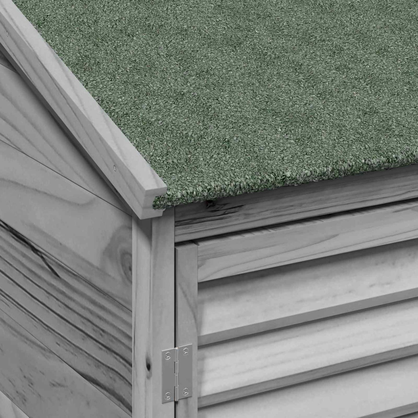 Gartenschuppen Grau 106 x 56 x 176,5 cm Massivholz aus Fichte