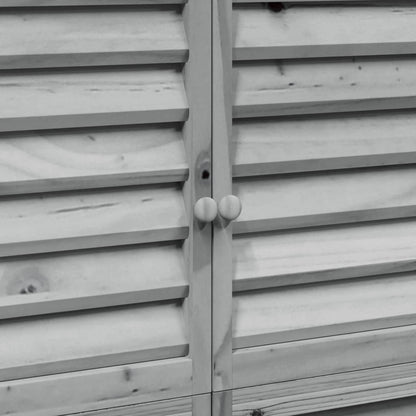 Gartenschuppen Grau 106 x 56 x 176,5 cm Massivholz aus Fichte