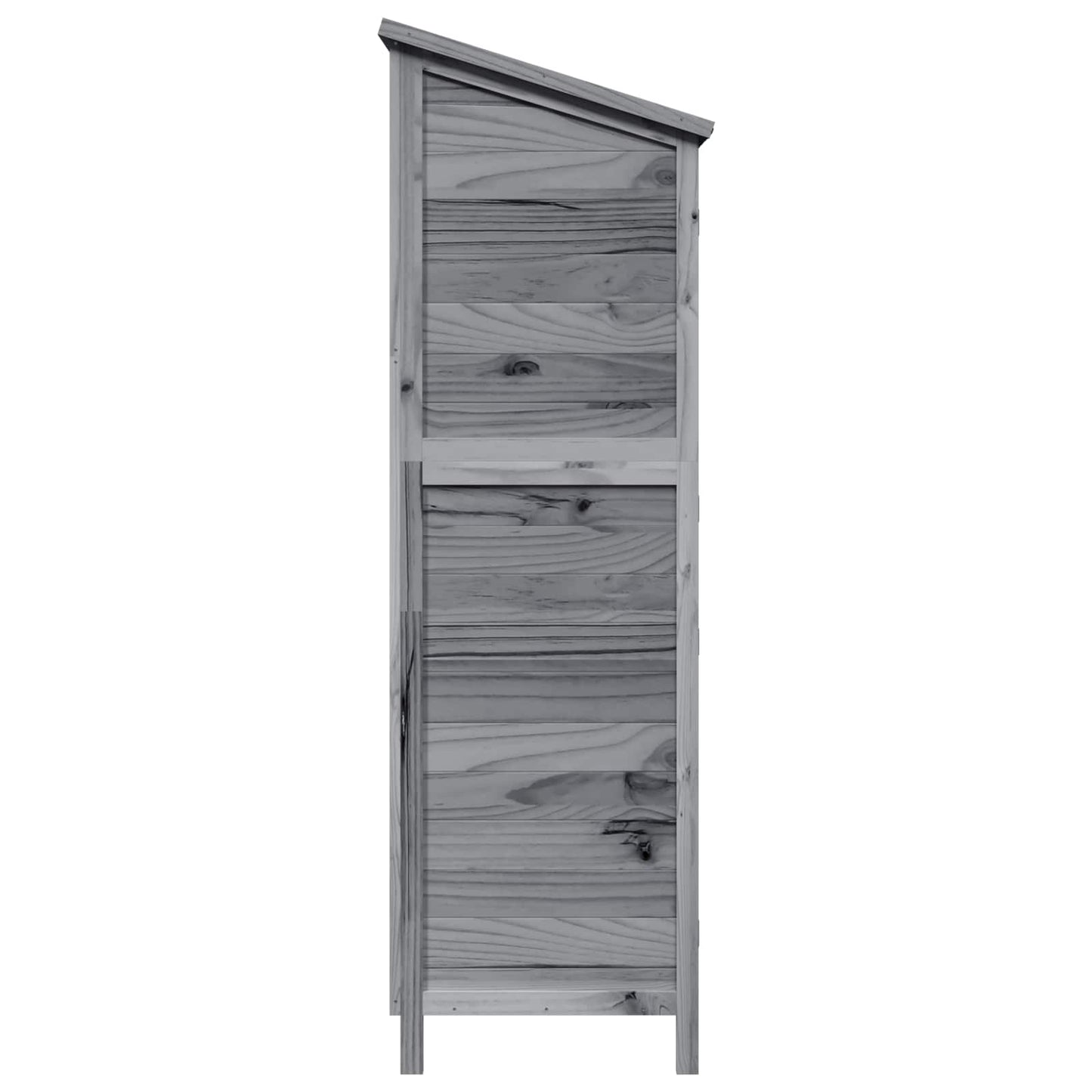 Gartenschuppen Grau 106 x 56 x 176,5 cm Massivholz aus Fichte