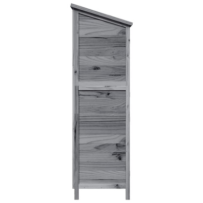 Gartenschuppen Grau 106 x 56 x 176,5 cm Massivholz aus Fichte