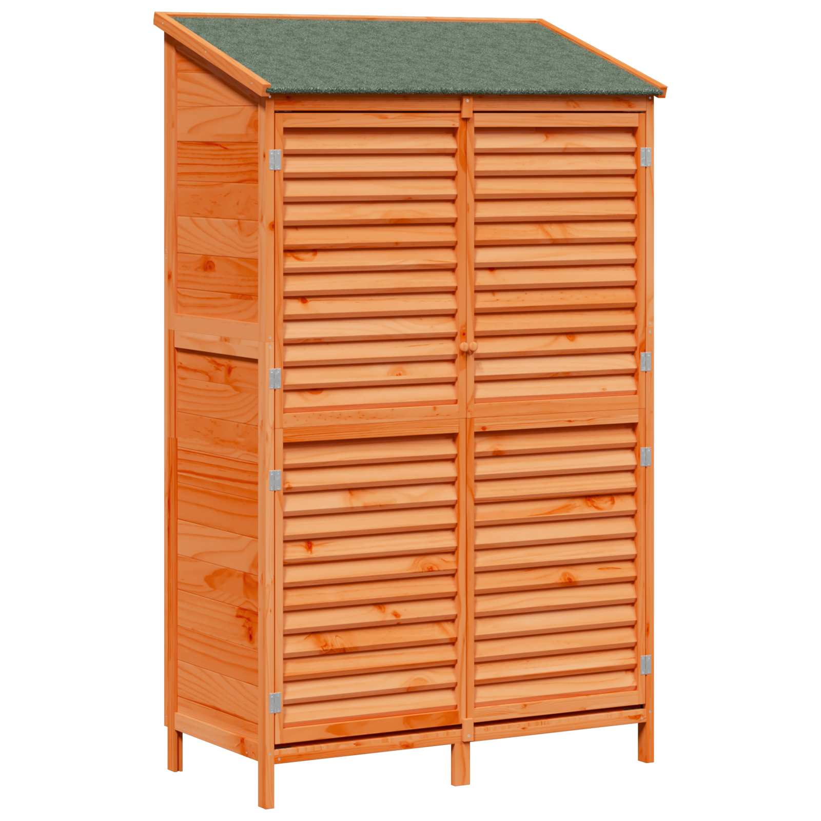Gartenschuppen Braun 106 x 56 x 176,5 cm Massivholz aus Fichte