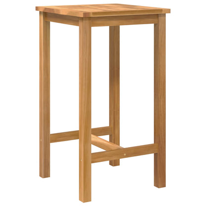 Outdoor Bar Set 3 stk. Unbehandelt Massivholz Teak