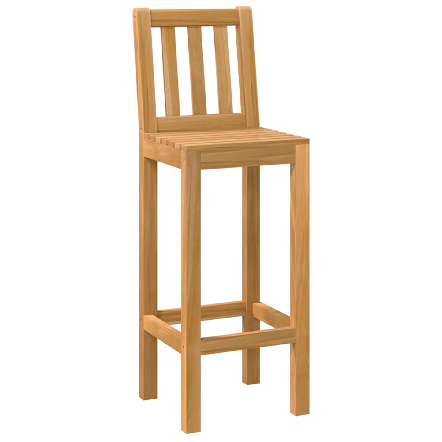 Outdoor Bar Set 3 pcs Unbehandelt Massivholz Teak