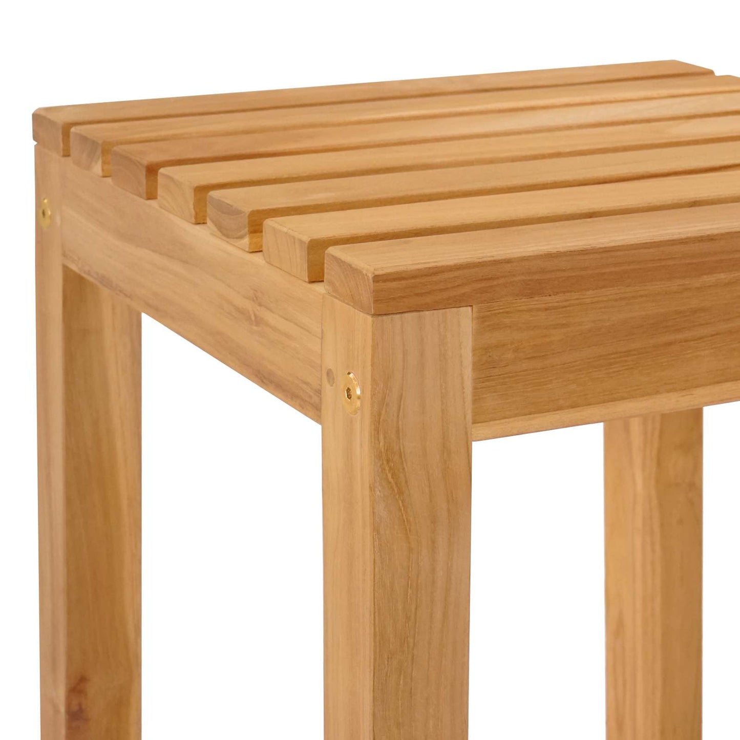 Outdoor Bar Set 5 stk. Unbehandelt Massivholz Teak