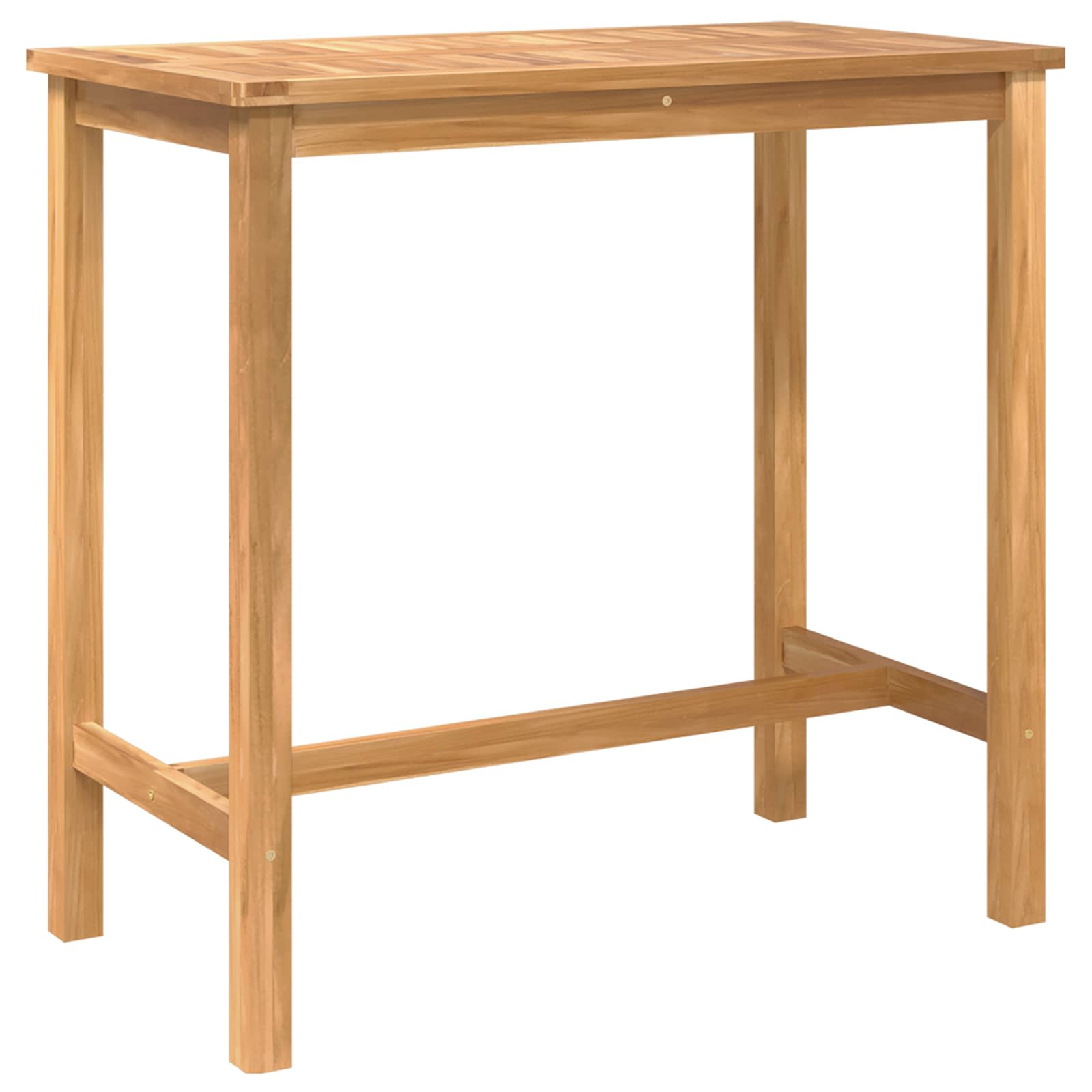 Outdoor Bar Set 5 stk. Unbehandelt Massivholz Teak