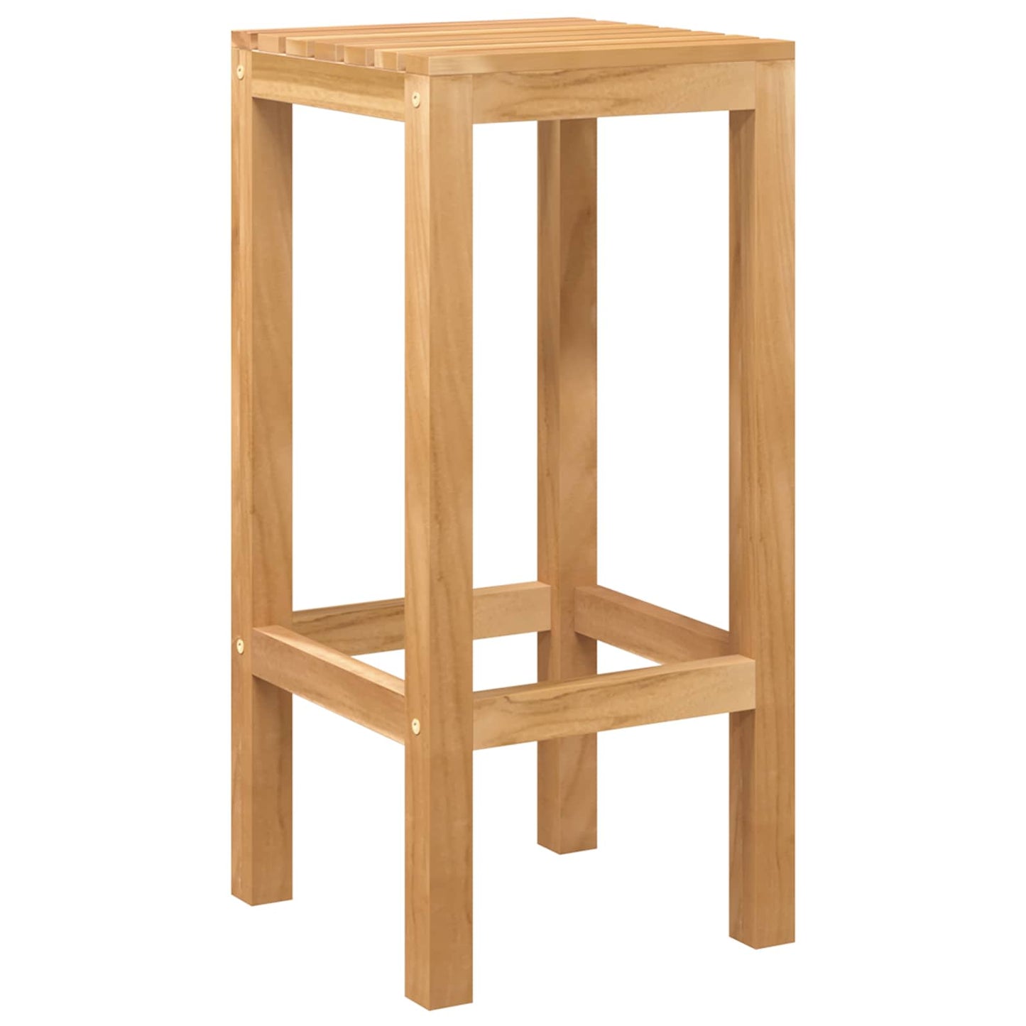 Outdoor Bar Set 5 stk. Unbehandelt Massivholz Teak
