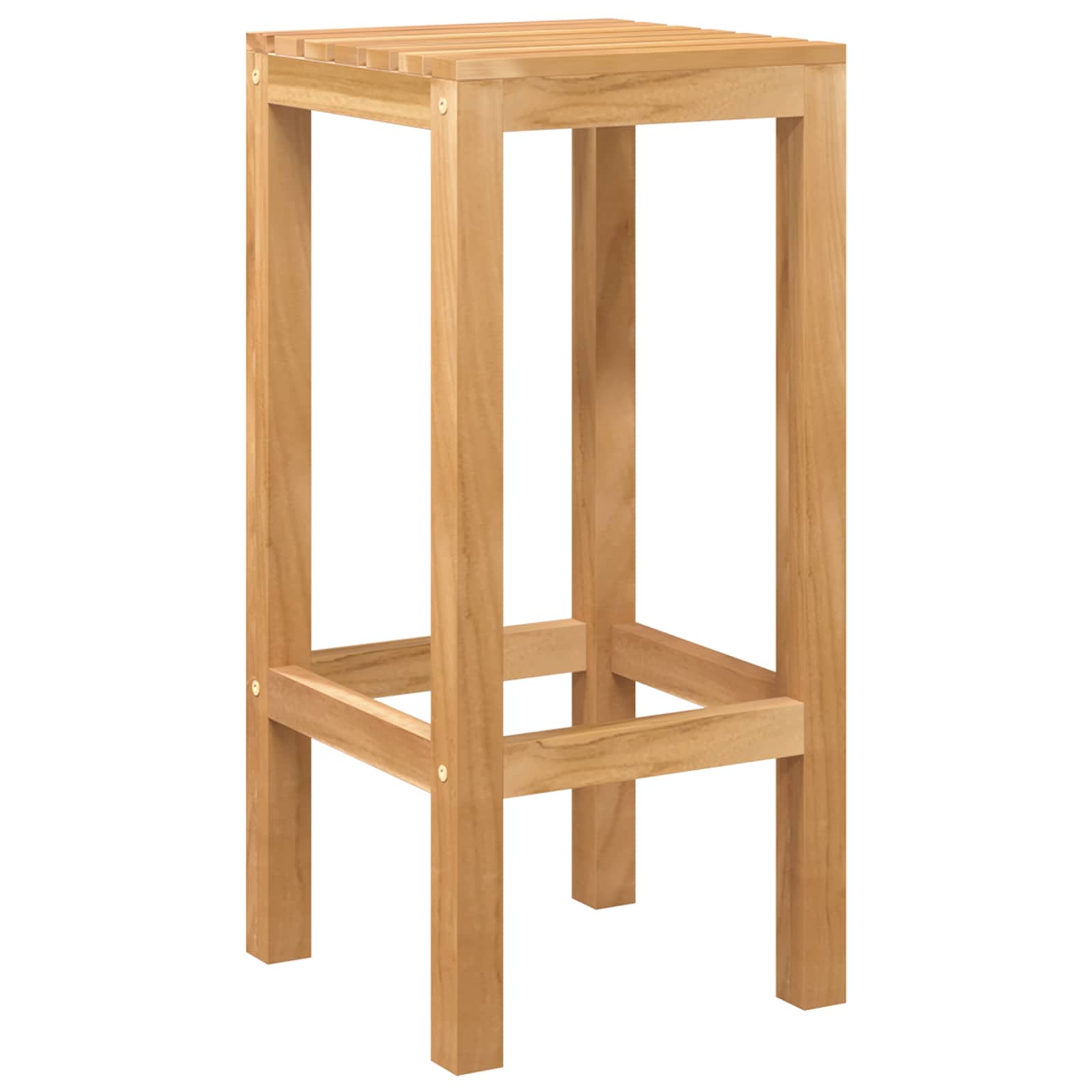 Outdoor Bar Set 5 stk. Unbehandelt Massivholz Teak