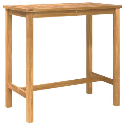 Outdoor Bar Set 5 stk. Unbehandelt Massivholz Teak