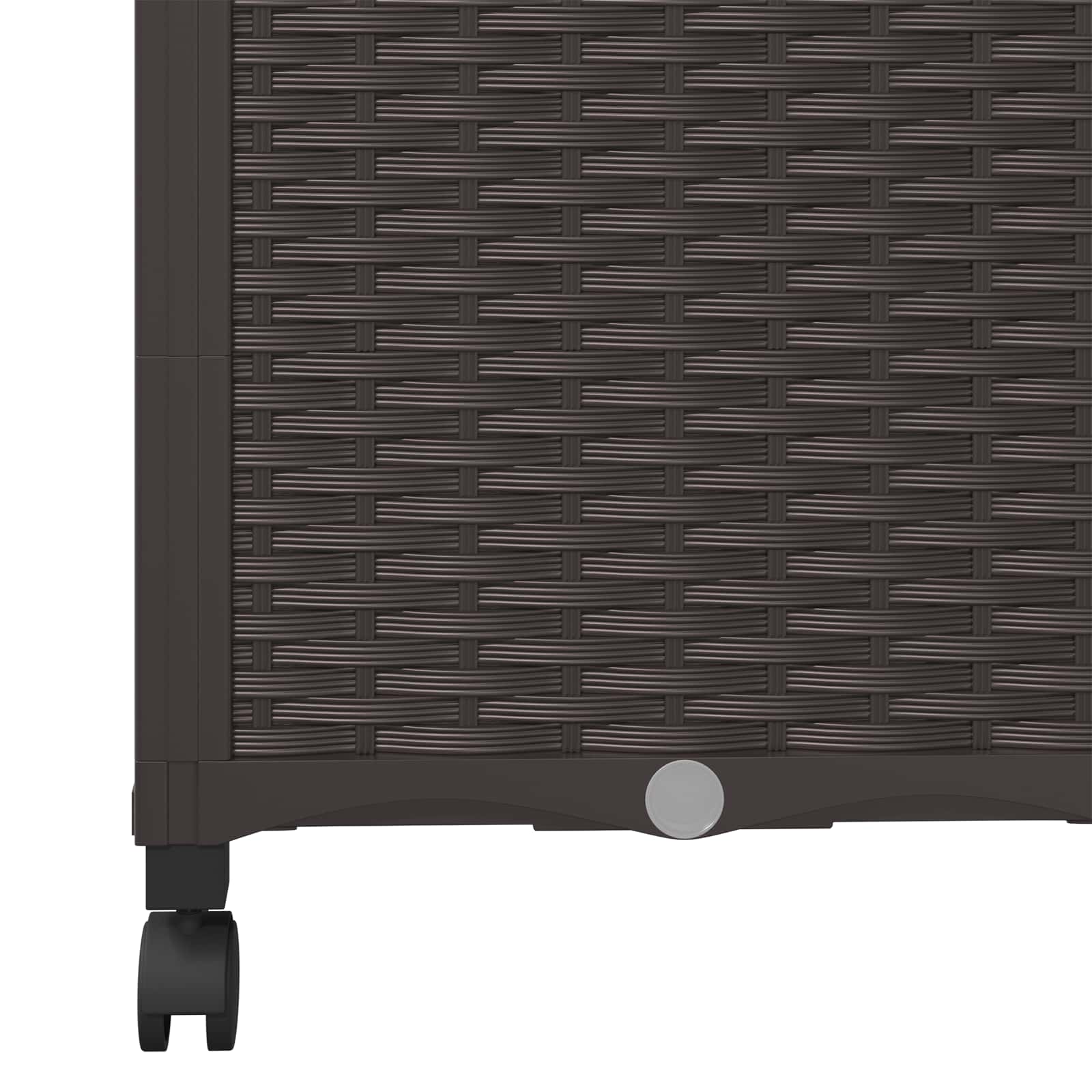 Pflanzkübel mit Spalier und Rädern Braun 80 x 40 x 146 cm PP