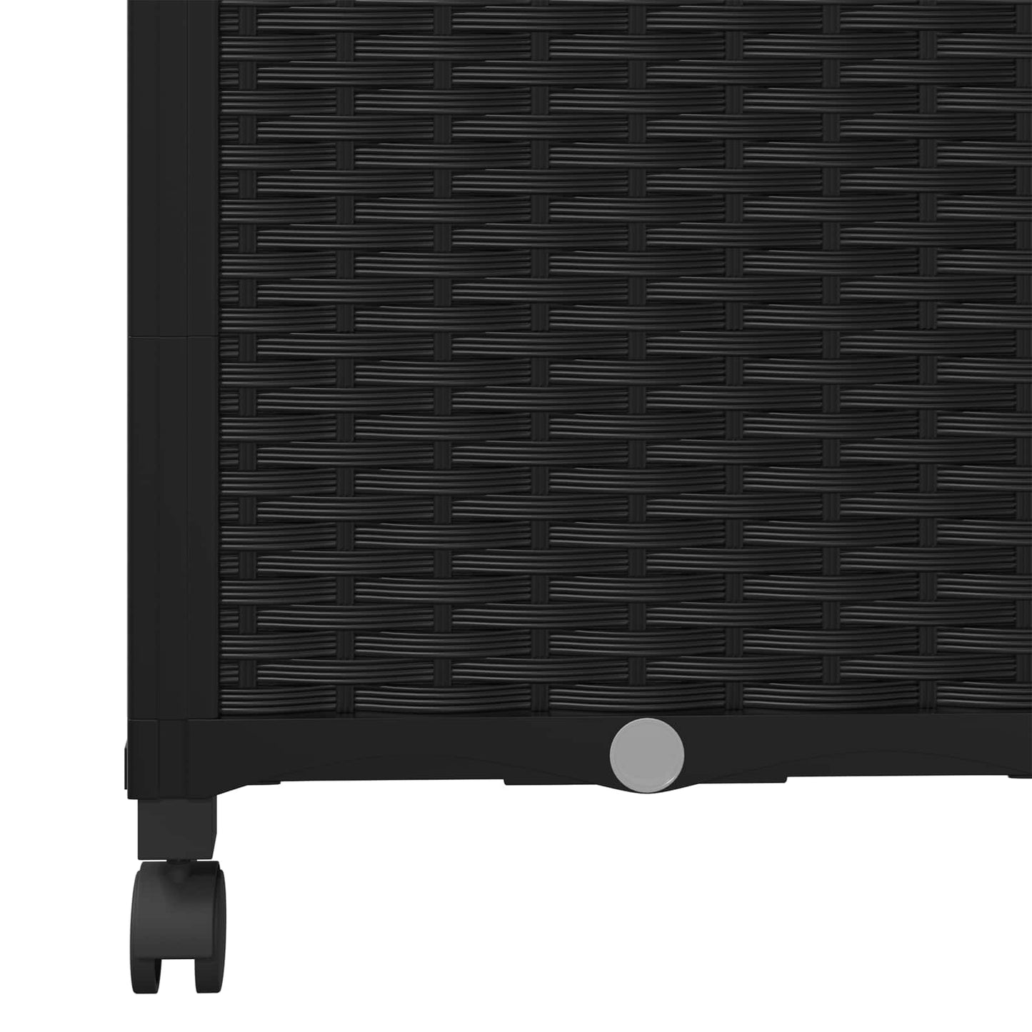 Pflanzkübel mit Spalier und Rädern Schwarz 80 x 40 x 146 cm PP